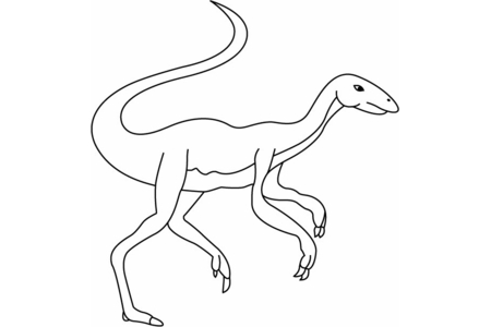 Coloriage Elmisaurus – 10doigts.fr